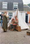818907 Afbeelding van een kraam op de middeleeuwse- en Vikingen ambachtenmarkt op de Mazijk te Wijk bij Duurstede ...